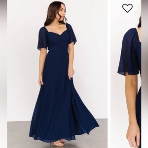 NWT Baltic Born Sierra Sweetheart Maxi Dress | Navy Blue | Size L